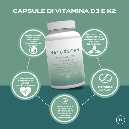 benefici vitamina d3  e k2